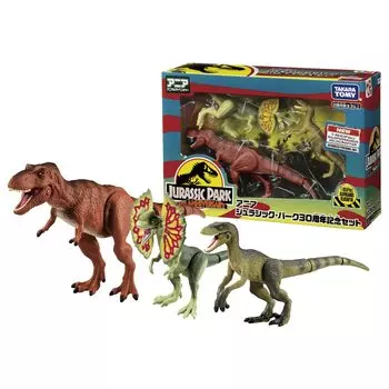 TAKARA TOMY Ania Jurassic Park 30th Anniversary Set Animal Dinosaur Toy Возраст 3+ красный