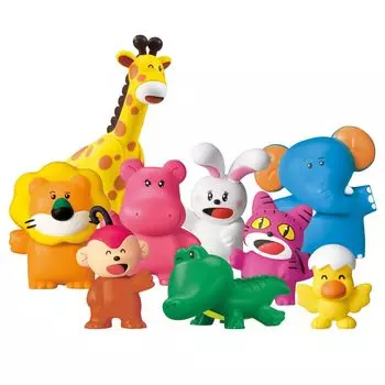Takara Tomy Ania Tabekko Animal THE MOVIE Nakayoshi Animal Set Animal Dinosaur Toy Ages 3+