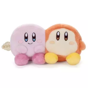 Takara Tomy Arts Kirby of the Stars 3D Pouch Kirby and Waddle Dee Plush 22cm Wide Toy, Approx.