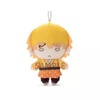 Takara Tomy Arts Nitotan Demon Kimetsu no Yaiba мягкая игрушка с шариковой цепочкой Zenitsu Agatsuma окончательный выбор Приблизительно H12 см Изготовлено из полиэстера