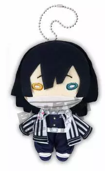 Takara Tomy Arts Nitotan Demon Kimetsu no Yaiba Plush Toy with Ball Chain Iguro Kobanai Slayer: