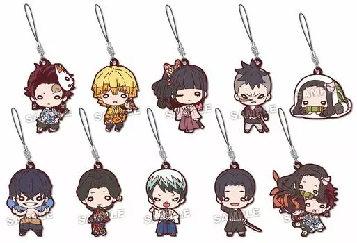 Takara Tomy Arts Nitotan Demon Slayer Kimetsu no Yaiba Rubber Mascot Vol.4 продукт в коробке