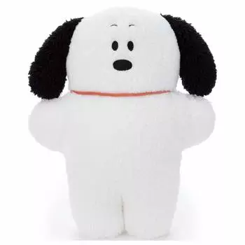 Takara Tomy Arts Peanuts Fluffy Plush Cushion Height 39cm Snoopy, approx. белый