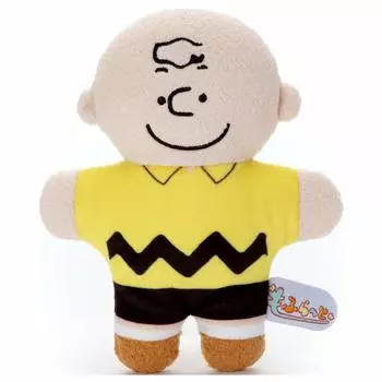 Takara Tomy Arts Peanuts Mofuratto Plush Charlie Brown Высота примерно 17 см.