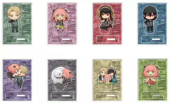 Takara Tomy Arts Pepakura trading acrylic stand BOX 8 made of acrylic SPYFAMILY product, types, approx. 60mm,