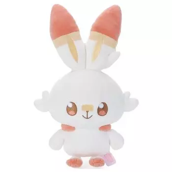 Takara Tomy Arts Pokemon Pokepiece Plush Scorbunny Plush Approximately 36cm Tall (TAKARATOMY A.R.T.S) Mocchi-Mocchi-Style Toy,