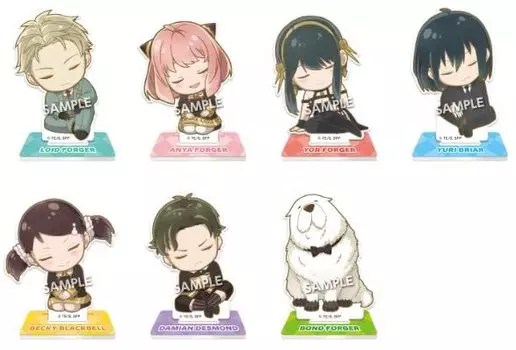 Takara Tomy Arts Shoulder Zun SPY x FAMILY Trading Acrylic Stand BOX Product All 7 Types 65mm Acrylic Approx.