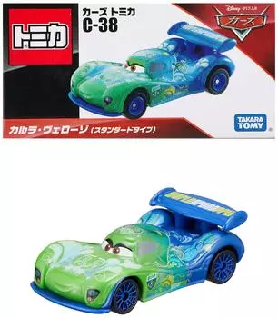 TAKARA TOMY Disney Cars Tomica Carla Veloso Мини-машинка игрушечная машинка для детей от 3 лет и старше Упакованная игрушка стандарт безопасности прошла сертификацию ST mark TOMICA