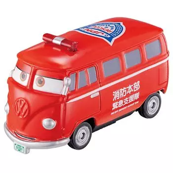 Takara Tomy Disney Cars Tomica Fillmore Command Vehicle Мини-игрушка для машин возрастом от C до 19 лет (Тип огня) 3+