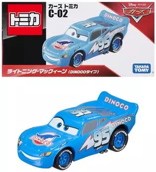 TAKARA TOMY Disney Cars Томика Молния Маккуин C-02 (Тип ДИНОКО)