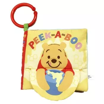 TAKARA TOMY Disney Милые маленькие ручки, крутящиеся и хрустящие, иллюстрированная тканевая книга-прятка Винни-Пух