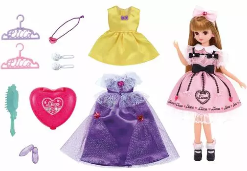 TAKARA TOMY Кукла Дайсуки Подарок игра 3 года и проходит сертификацию безопасности игрушек ST Mark Ликка TAKARA TOMY «Ликка-чан LD-01 Набор Ликка-чан» чёрный