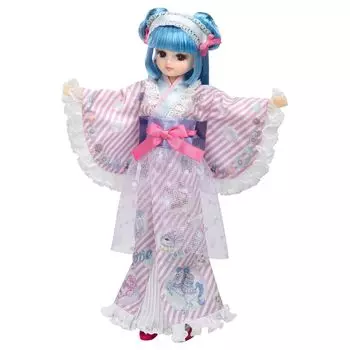 Takara Tomy Doll Econeko Yukata Play Toy Ages Licca-chan LD-14 Licca-chan Dress-up 3+