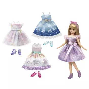 Takara Tomy Doll Outing Play Ages 3 and Up Licca-chan Dress-Up Set, Dress-Up Toy,