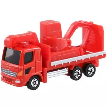 TAKARA TOMY Hino Ranger Тяжелая техника Транспортное средство Мини-машина Игрушка от 3 лет и старше Пропуска в коробке Стандарты безопасности игрушек Сертификация ST Mark красный