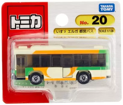 Takara Tomy Isuzu Elga Toei Автобус Мини-машинка Игрушечная машинка Для детей от 3 лет Блистерная упаковка Соответствует стандартам безопасности игрушек Сертификация ST Mark TOMICA TAKARA