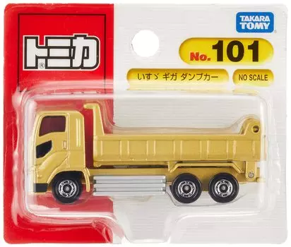 TAKARA TOMY Isuzu Giga Dump Truck Mini Car Toy Ages Blister Packaging Соответствует стандартам безопасности игрушек Сертификация ST Mark TOMICA Tomica No.101 жёлтый