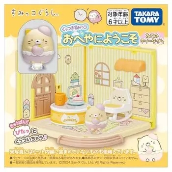 TAKARA TOMY Куцуки Сумикко Добро пожаловать в комнату Cat Tea Time