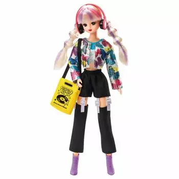 TAKARA TOMY Кукла для игры в возрасте 3 лет, прошла сертификацию ST Mark по безопасности игрушек Licca TAKARA TOMY Licca-chan #Licca #Neon Butterfly Кукла-наряд,