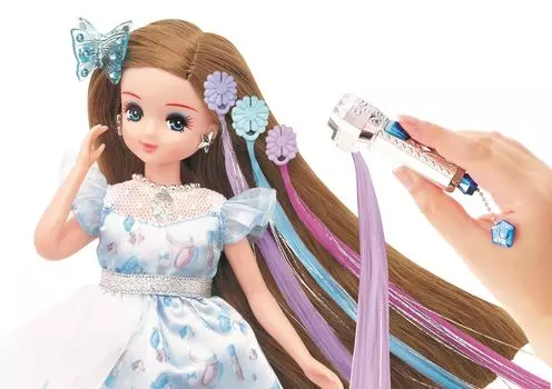 TAKARA TOMY Кукла Расширения Oshi Blue Play Toy Возраст Licca-chan Tsubasa-chan Dress-up 3+