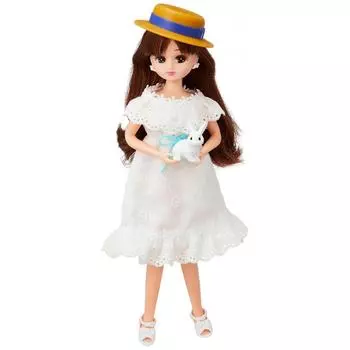 TAKARA TOMY Licca-chan Doll LD-07 Outing with Usa-chan Одеваемая кукла-ролевая игрушка для детей от 3 лет и старше Соответствует стандартам безопасности игрушек Сертификация ST Mark