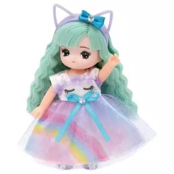 TAKARA TOMY Licca-chan Doll LD-26 Yumekawa Miki-chan Кукла-наряд, игровой домик, игрушка, от 3 лет, соответствует стандартам безопасности игрушек, сертификат ST Mark