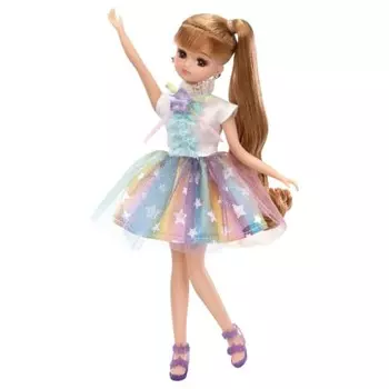 TAKARA TOMY Licca-chan Dress LW-02 Rainbow Shower Игрушка-одевалка для куклы. Возраст от 3 лет. Соответствует стандартам безопасности игрушек. Сертификация ST Mark. Licca One S.