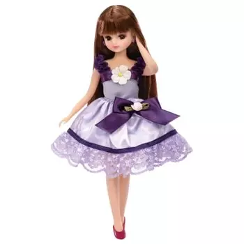 TAKARA TOMY Licca-chan Dress LW-03 Grape Ribbon Flower Игрушка для куклы-наряда. Возраст от 3 лет. Соответствует стандартам безопасности игрушек. Сертификация ST Mark. Licca