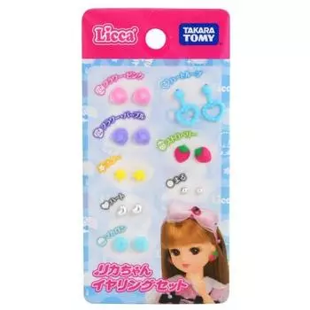 TAKARA TOMY Licca-chan Earring Set Игрушка для куклы-наряда Возраст: от 3 лет Соответствует стандартам безопасности игрушек Сертификация ST Mark Licca TAKARA TOMY