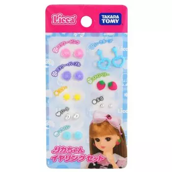 TAKARA TOMY Licca-chan Earring Set Игрушка для куклы-наряда Возраст: от 3 лет Соответствует стандартам безопасности игрушек Сертификация ST Mark Licca TAKARA TOMY