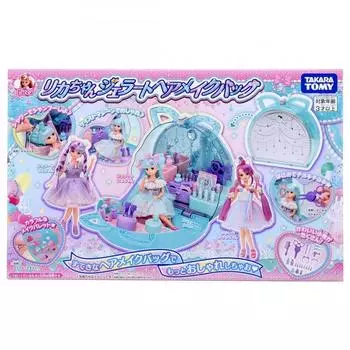 Takara Tomy Licca-chan Gelato Hair Makeup Bag Dressup Play Toy Возраст 3+