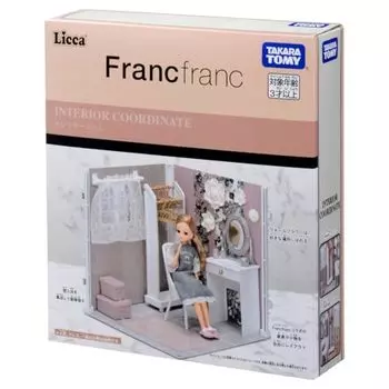 TAKARA TOMY Licca-chan Координация интерьера Гардеробная (Сотрудничество Francfranc) Игрушка-одевалка для детей от 3 лет