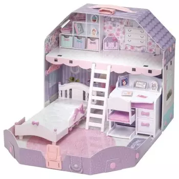 Takara Tomy Licca-chan with loft! Dreamy Licca-chan s room dress-up play house toy for ages 3 and up