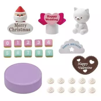 Takara Tomy Licca-chan Yumedeco Patissier Party Decoration Set Dress-up Play Toy Ages 3+