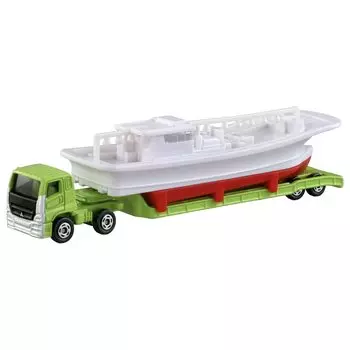 TAKARA TOMY Long Type Tomica 150 Mitsubishi Fuso Super Great Fishing Boat Transport Minicar Car Toy Ages 3 and up Boxed Passes Toy Safety Standards ST