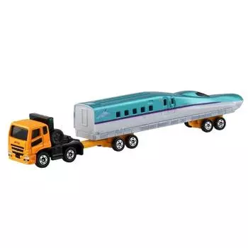 Takara Tomy Long Type Tomica Mitsubishi Fuso Super Great H5 Series Shinkansen Hayabusa Transport Мини-игрушка для детей от 3 лет и старше Игрушка в коробке, безопасность