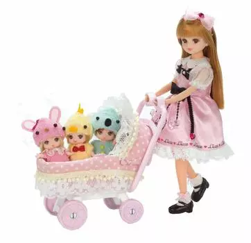 TAKARA TOMY Mitsugo Baby play 3 года и проходит тест на безопасность игрушек ST Mark Licca TAKARA TOMY Licca-chan LF-11 Stroller Кукла-одевалка, дом, игрушка,
