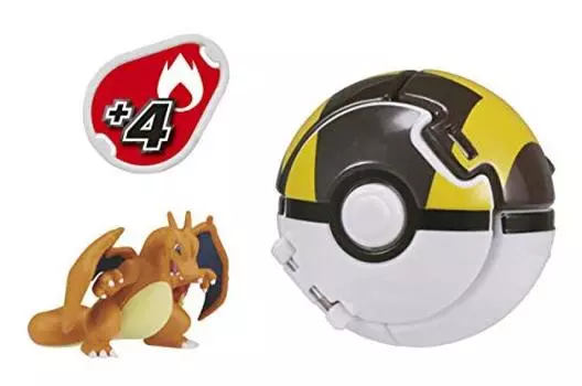 TAKARA TOMY Moncolle Pokedelze Charizard Pokemon Фигурка Игрушка Возраст от 4 лет и старше Соответствует стандартам безопасности игрушек Сертификация ST Mark Pokemon TAKARA TOMY белый