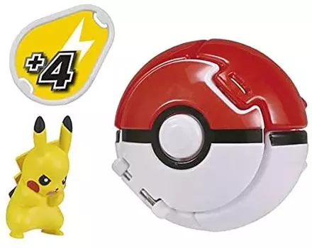 TAKARA TOMY Monster Monster Collection Pokedelze Pikachu Pokemon Фигурка Игрушка Возраст от 4 лет и старше Соответствует стандартам безопасности игрушек Сертификация ST Mark Pokemon