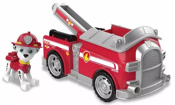 TAKARA TOMY Paw Patrol Базовая машина Пожарная машина Маршалла унисекс (с фигурой)