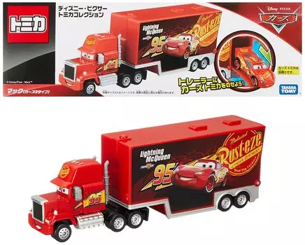 TAKARA TOMY Pixar Tomica Collection Mac 3 Мини-игрушка для машинок Унисекс Возрастные категории В коробке Пропуска Стандарты безопасности игрушек Сертификация ST Mark TOMICA Disney (Тип автомобиля) красный