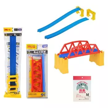 Takara Tomy Pla Rail Saka Railway set sale deodorizing bag [Set product] R-06 (New Rail)/J-03 (Small Bridge) (includes bonus)