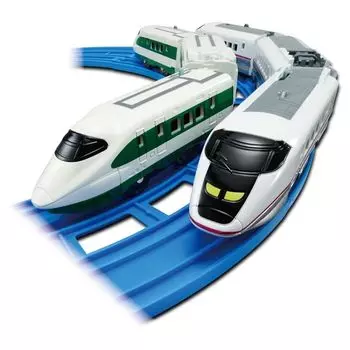 takara tomy Plarail 200 series цветной Shinkansen (Серия Е2) & E3 series Shinkansen Komachi двойной набор игрушечных поездов для детей от 3 лет и старше