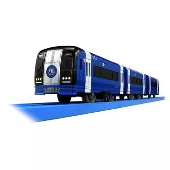 Takara Tomy Plarail Meitetsu 130th Anniversary Reverse Paint Blue Mu Sky Train Toy Возраст 3+