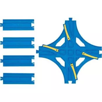 TAKARA TOMY Plarail Переездной пункт Рельс (с 4 1/2 прямыми направляющими) Р-14
