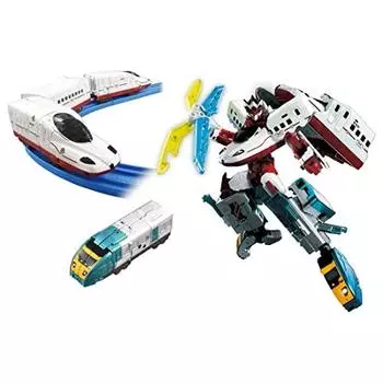 Takara Tomy Plarail Shinkansen Transforming Robot Shinkalion Z N700S Kamome & Zyliner 883 Sonic Nichirin Set, Train, Toy, Ages 3 and Up, Toy Safety St