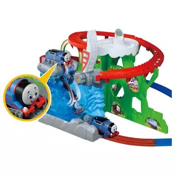 Takara Tomy Plarail Thomas GOGO Thomas Погрузитесь в атмосферу приключений Пик Поезд Игрушечный возраст Водопад! 3+