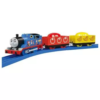 Takara Tomy Plarail Thomas и соответствующий по цвету грузовой вагон 226550 TS-24