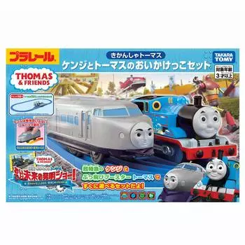 TAKARA TOMY Plarail Thomas Паровозик Томас Кэндзи и Томас Беговой набор для мальчиков