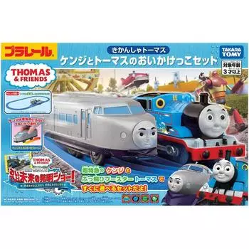 TAKARA TOMY Plarail Thomas Томас Паровозик Томас Кэндзи и Томас Чейз Набор для мальчиков Подлинный оригинал из Японии